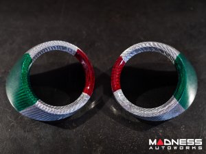 Alfa Romeo Giulia Interior Air Vent Cover Trim Kit - Carbon Fiber - Front Set - Italian Theme - Feroce Carbon Alfa Romeo Giulia Interior Air Vent Cover Trim Kit - Carbon Fiber - Front Set - Italian Theme - Feroce Carbon